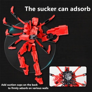 Assemblaggio fatto da te 2 in 1 Action Figures ragno 3D stampati manichini Robot a forma di ragno giocattoli Action Figure Robot - Product Image 3