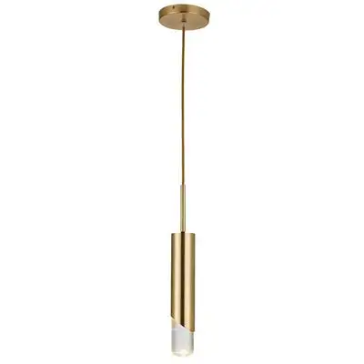 Moderne Kristallglas Pendel leuchte Decken leuchte Long Tube Golden Hanging Kitchen Pendel leuchte Nachttisch