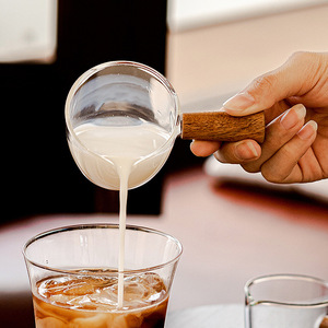 แก้วตวงกาแฟแบบจบการศึกษาด้ามจับทำจากไม้เขตร้อนแก้วช็อตเดียว - Product Image 2