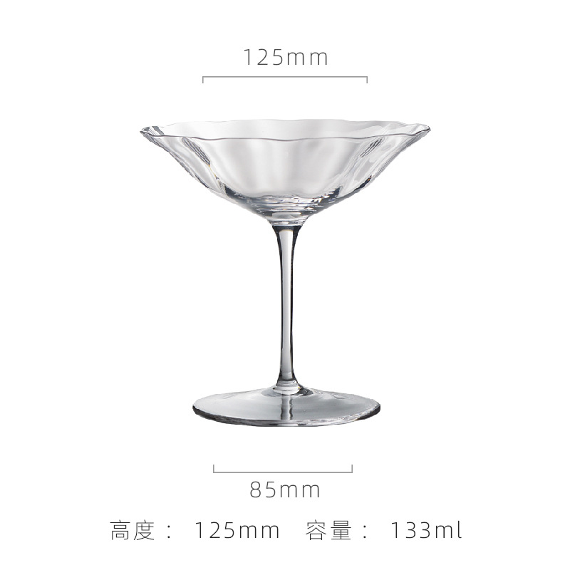 Verre à cocktail transparent