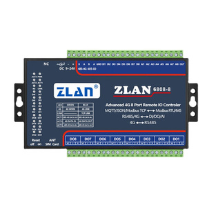 <strong>4G</strong> Modbus gateway JSON MQTT RS485 8 ports DI/DO/AI <strong>ethernet</strong> io ZLAN6808-8 - Product Image 1
