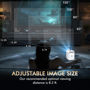 Proyector WiFi Tripsky Smart LCD Beam Video LED Proyector Android Home Smart 3D Mini 4K Proyectores - Product Image 6