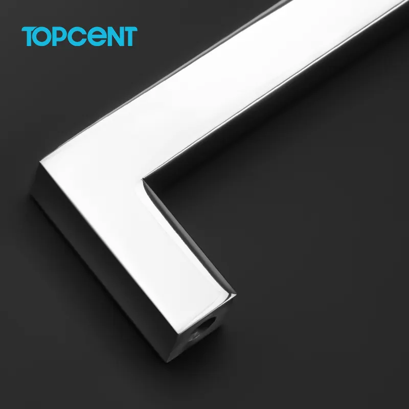 TOPCENT Đồ Nội Thất Phần Cứng Nhà Cung Cấp Phần Cứng Drawer Mềm T Bar SS Door Handle Thép Không Gỉ Ống Xử Lý