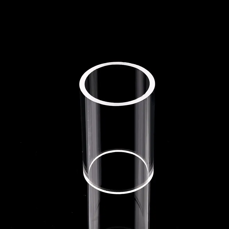 Les fabricants sources vendent un tube de polissage transparent résistant à la chaleur en tube de verre de quartz pur
