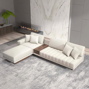 Italian Minimalist Piano <strong>Key</strong> Fabric Sofa Corner <strong>L</strong>-shaped Sofa