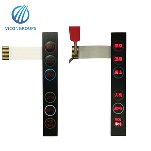 Benutzer definierte wasserdichte Beleuchtung mit LED-Druckknopf schalter Membran schalter - Product Image 4