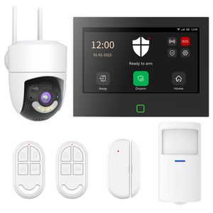 “7英寸屏幕4G + WiFi智能家居安全报警系统，适用于房屋和公寓-8个有线区域” - Product Image 2