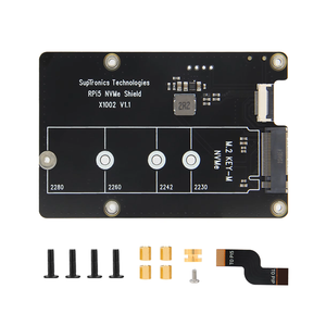 ДСП Geekworm X1002 Pcie M.2 Nvme Ssd плата для Raspberry Pi 5 совместим с M.2 NVMe SSDs быстрая передача данных - Product Image 1