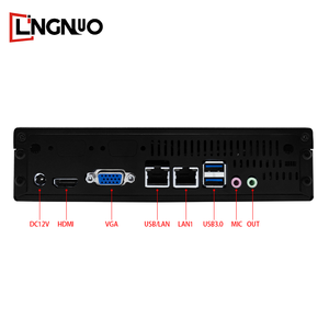 Computadora industrial de cuatro núcleos para juegos HDD Mini PC con computadora integrada Intel sin ventilador DDR4 - Product Image 4