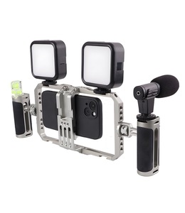 Universal Phone Cage Smartphone Video Rig <strong>Kit</strong> with Handles Handheld <strong>Filmmaking</strong> Vlogging Case Stabilizer for Videomaker - Product Image 5