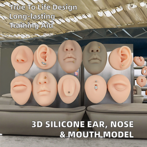 In Silicone modello orecchio bocca del naso orecchini di visualizzazione strumento di pratica per la scienza medica - Product Image 3