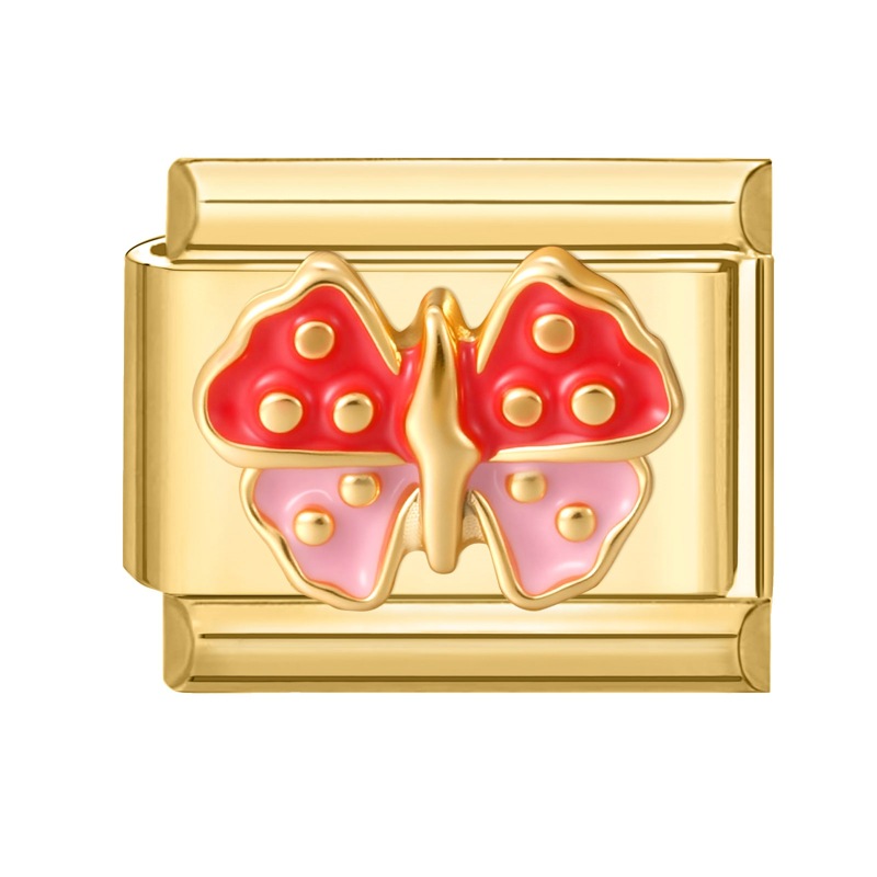 Butterfly on gold background