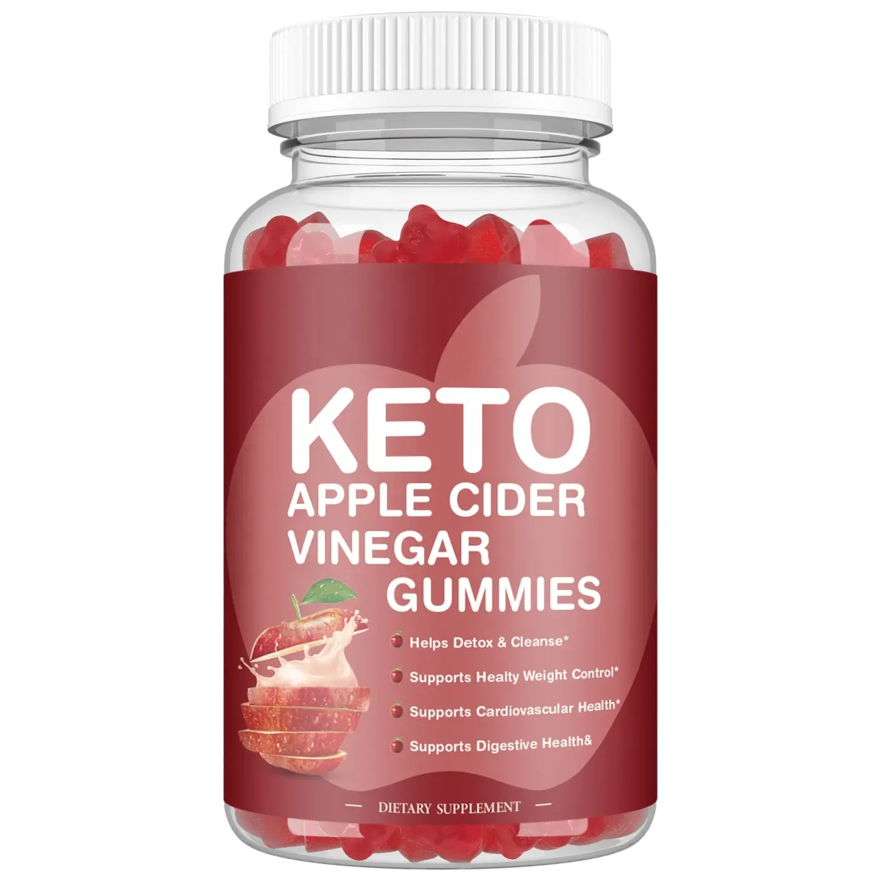 OEM apple cider vinagre gummies para peso Private label detox Emagrecimento vinagre de maçã cidra de maçã Urso Gummies gummy