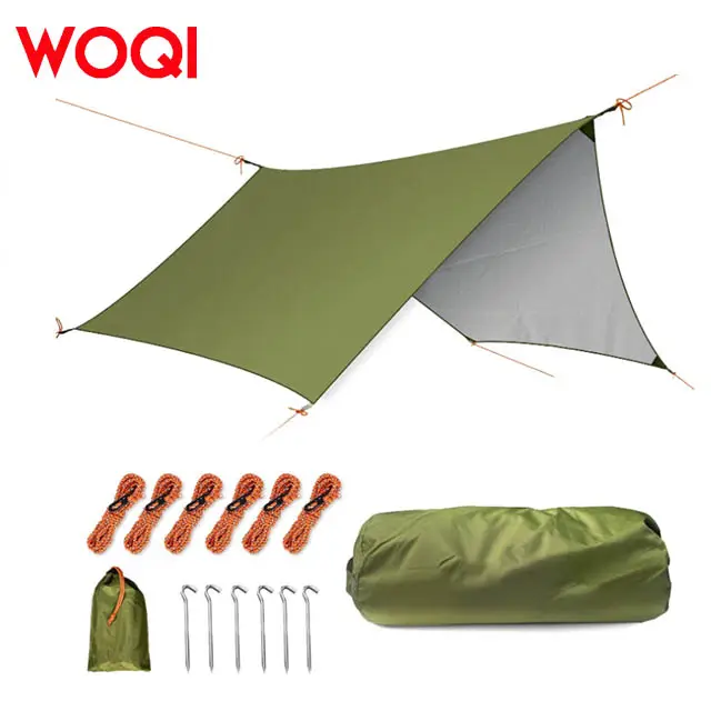 WOQI לוגו להתאמה אישית אוהל קל משקל עמיד למים אוהל קמפינג בד אוהל נסיעות משפחתי