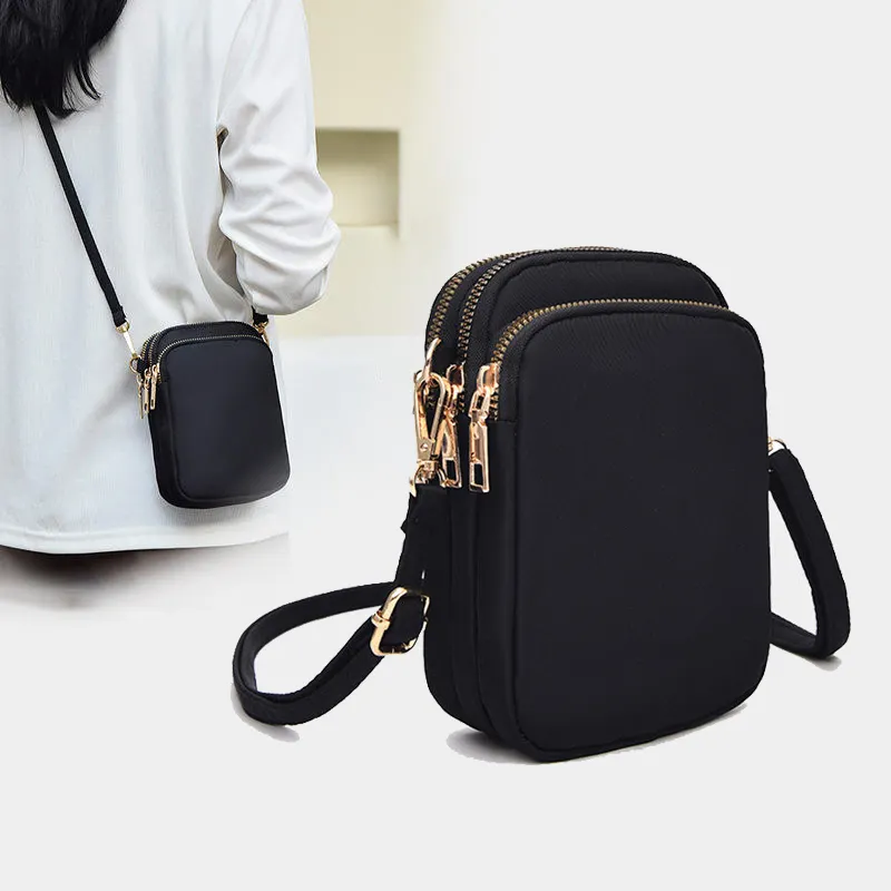 Bolsa de mão crossbody de couro para mulheres, bolsa de mão para grelha, cor pura, novidade de 2024