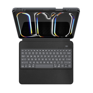 Wholesale Price OEM ODM Slim Smart <strong>Bluetooth</strong> <strong>Keyboard</strong> Folio with Hinge Kickstand for 13'' iPad Pro M4 2024 Slim <strong>Keyboard</strong> 81 Key - Product Image 1