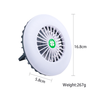 Ventilador de techo LED moderno con lámpara regulable con control remoto para sala de estar, dormitorio, motor de CC - Product Image 3