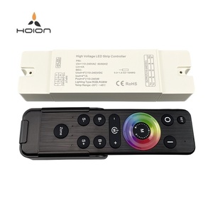 AC110V-240V 2 в 1 высоковольтный контроллер светодиодной ленты DHV002 220 В RGB RGBW контроллер - Product Image 2