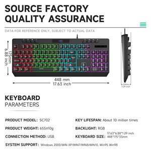 Umila 104 Tasten Standard Türkische Sprache Teclados Gaming USB RGB Multifunktion ale computer kompatible Gaming-Tastatur klavye - Product Image 5