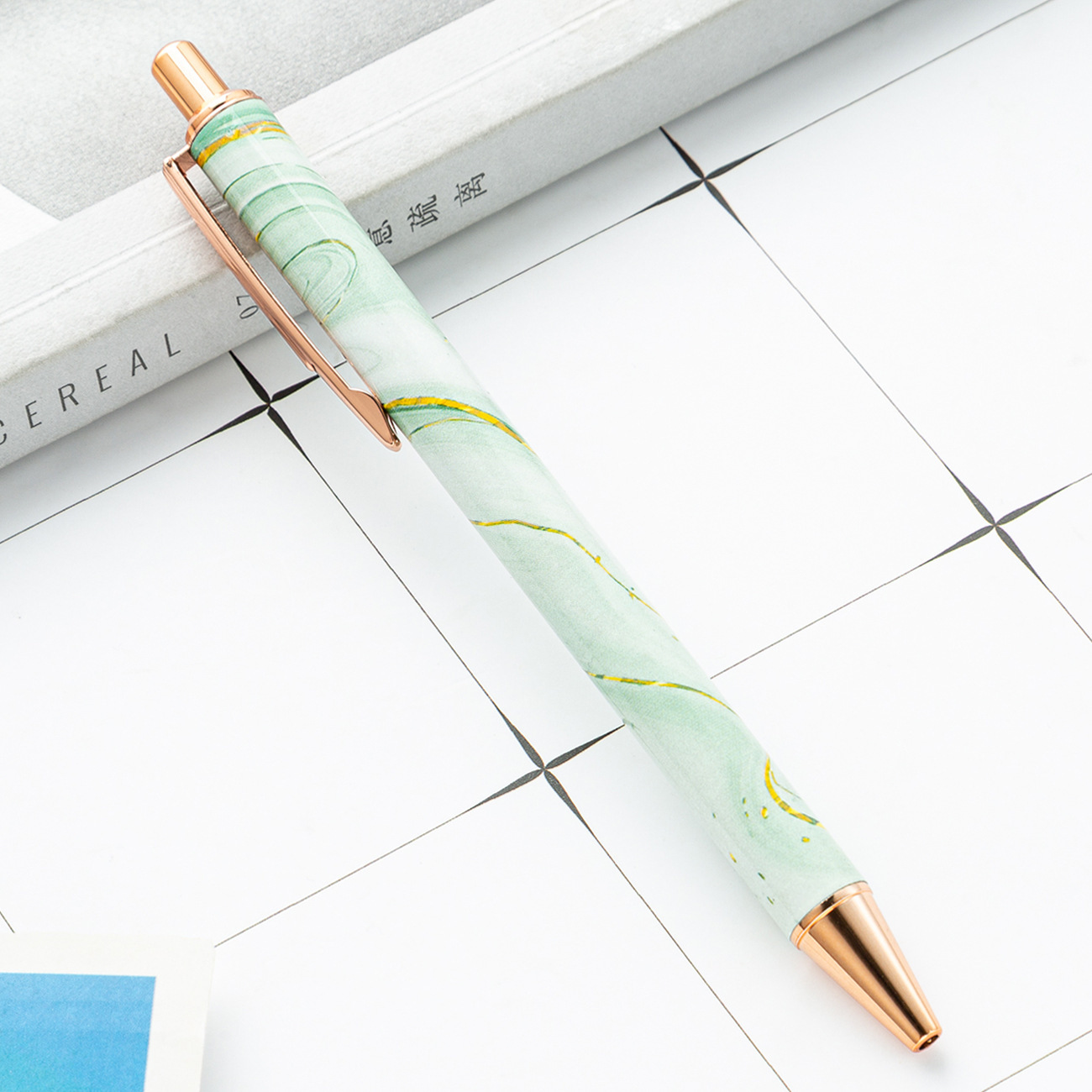 Light green marble pattern