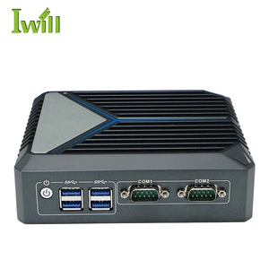 Computadora compacta delgada N100 Pocket Mini Pc 2LAN 6USB 2COM 2HD 4K Quad Core Linux Micro computadora para control industrial - Product Image 5