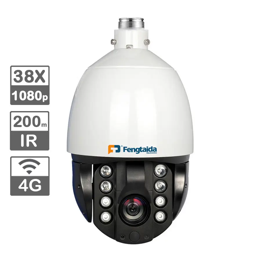 Arruela para câmera de ar x38, lente starlight à prova d' água ip66 de alta velocidade 1080p ip mini ptz ip cctv dome ir