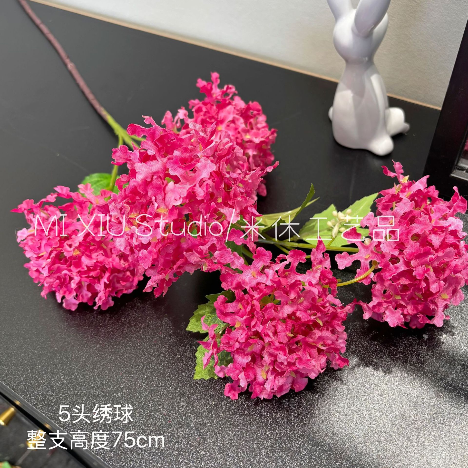 5 hortensias copo de nieve grandes