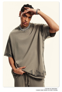 Offre Spéciale Street Wear surdimensionné deux pièces <span class=keywords><strong>t</strong></span>-shirts et pantalons ensemble survêtement d'é<span class=keywords><strong>t</strong></span>é lourd pour hommes