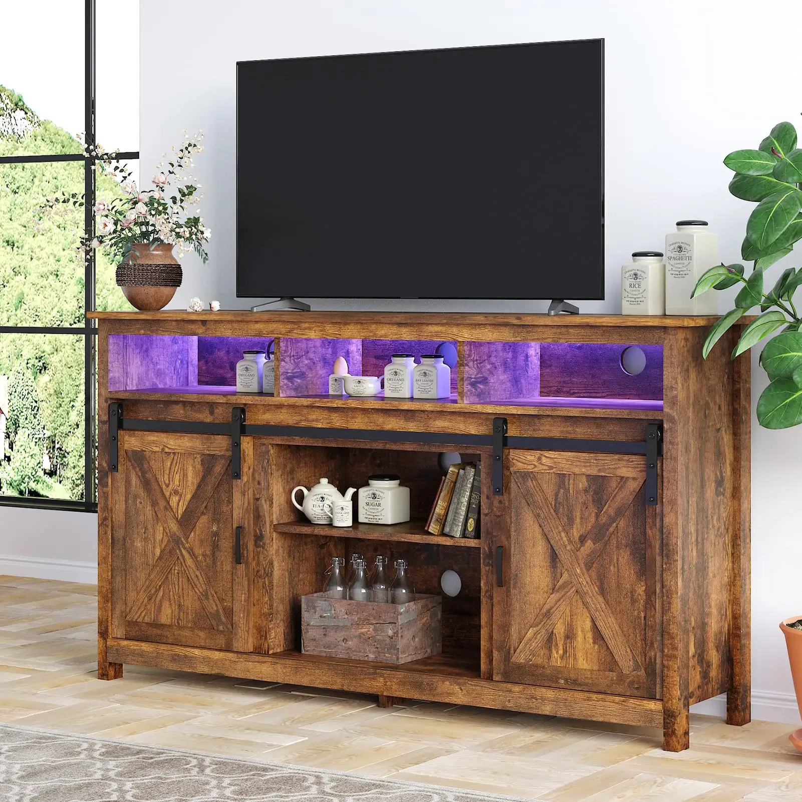 Soporte de TV LED, mueble para el hogar, mueble de estilo antiguo, Unidad de Soporte moderna