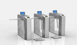 Tornello a treppiede automatico ESD con rilevamento del movimento e ripristino per il controllo accessi in aree sensibili alla statica e su pavimenti di fabbrica - Product Image 5