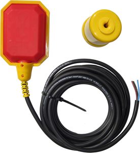 Honeywellマイクロスイッチ調整可能テザー長16フィート水位センサー非腐食性PPケーシング13アンプサンプポンフロートスイッチ - Product Image 1