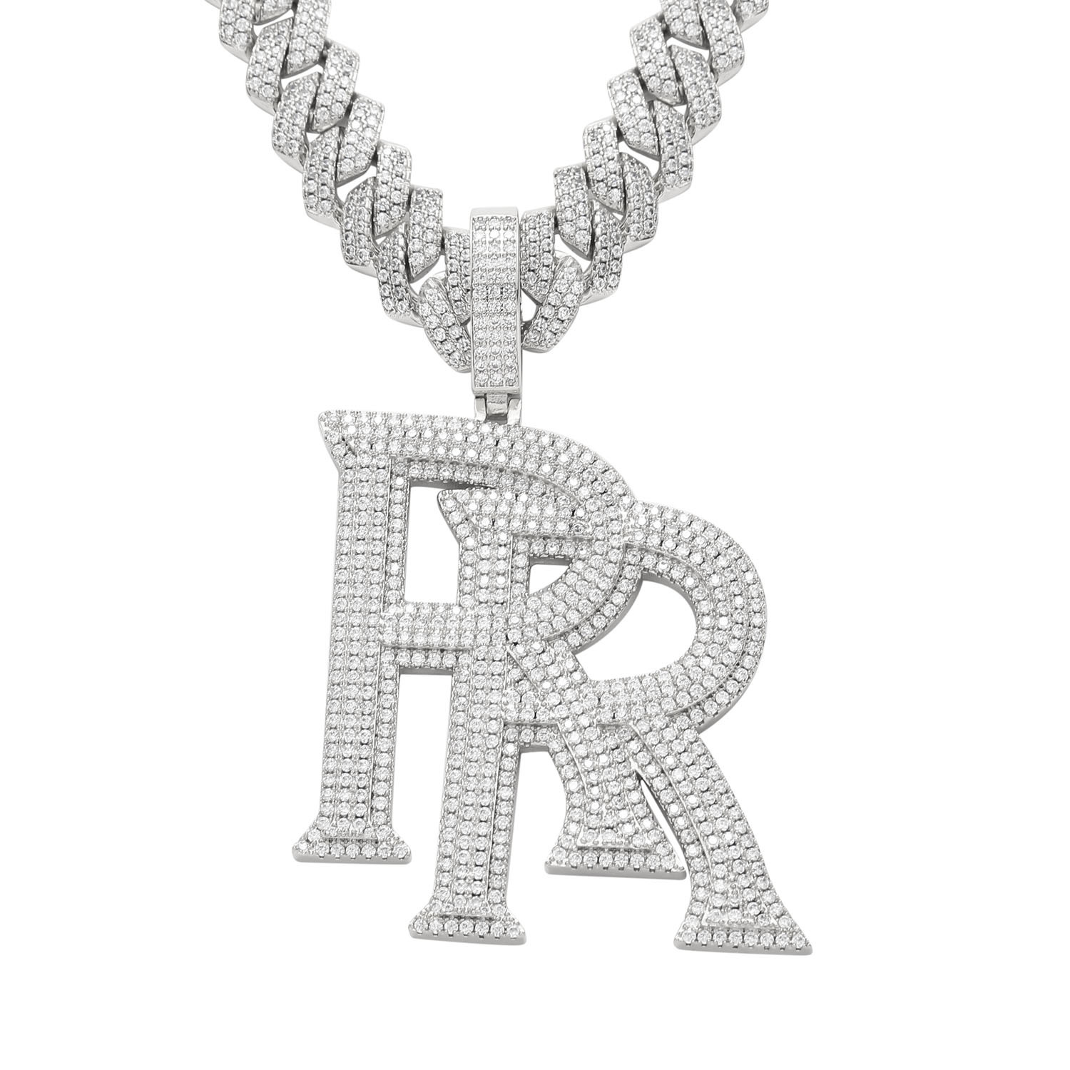 Cadena cubana de plata