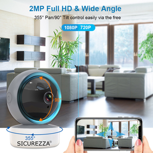 Citofono bidirezionale telecamera IP PTZ Wifi Panorama a 360 gradi con tracciamento automatico - Product Image 2
