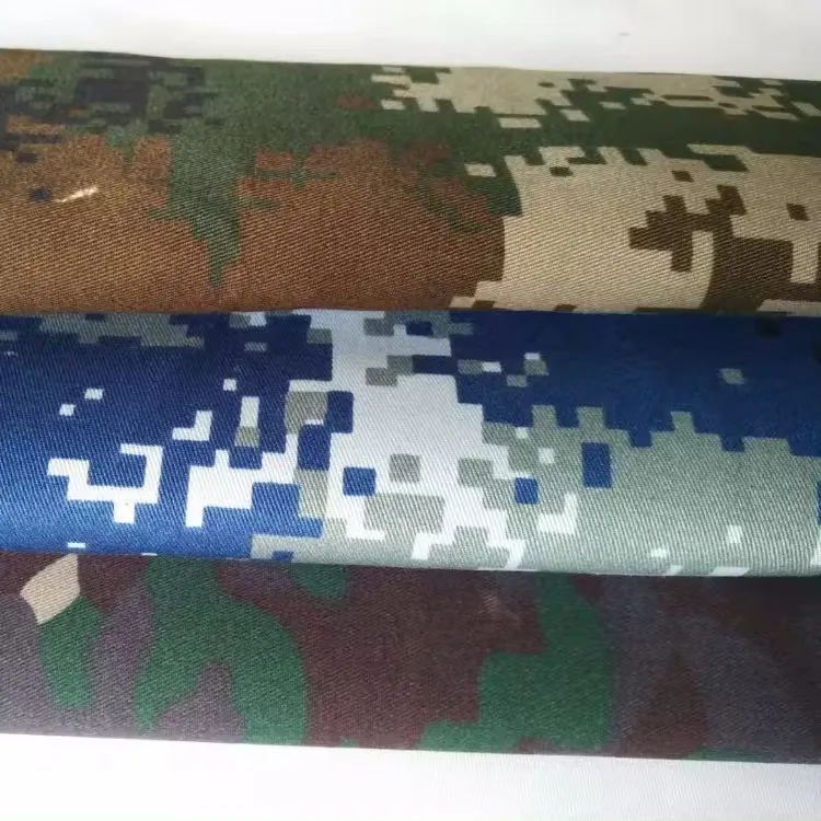 Tela de camuflaje TC hecha de material de poliéster/algodón duradero