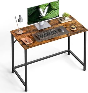 Large <strong>Computer</strong> <strong>Desk</strong> <strong>Stable</strong> and Beautiful Office <strong>Desk</strong> Easy Assembly Steel Frame Wood Alloy Steel Mail Order Packing - Product Image 1