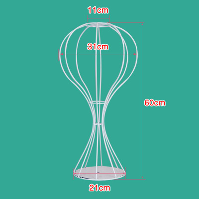 Gold wire vase (white)