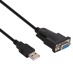 Xput-Adaptador de interfaz USB USB-A a DB9 RS-232 RS232, controlador hembra de 9 pines, adaptador de Cable USB 2,0 RS232
