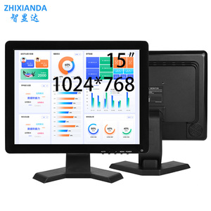 ZHIXIANDA Factory 15 Inch Plastic Shell 1024*768 <strong>LCD</strong> Screen Industrial Desktop <strong>Monitor</strong> <strong>with</strong> HD-MI/VGA/BNC/AV/USB Interface - Product Image 1