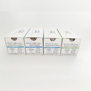 Tıbbi kullanım için USP 4 #-10/0 # emilebilir olmayan steril naylon polipropilen ipek Polyester OEM hizmeti - Product Image 1