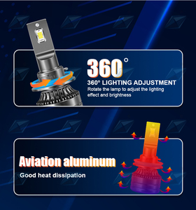 A80 Car Light Bulb Canbus Auto Accessories H4 H11 <strong>Led</strong> H7 3570 H11 Dual Color <strong>Led</strong> Headlight 3 Color - Product Image 4