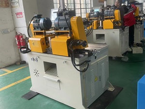 BR-80CNC מנוע סרוו הזנת סרוו CNC אוטומטית חיפוי צינורות כפול ראש מכונה עם מערכת טעינה אוטומטית