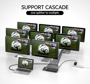 Divisor HDMI 4K 30HZ 1 entrada 8 salidas 1x8, 1x8 1 1 ordenador 8 Monitor + adaptador de corriente Divisor HDMI - Product Image 5