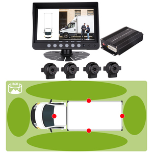 公共汽车3D 360度鸟景系统防水汽车安全摄像头，带环视驾驶停车传感器监控系统 - Product Image 3
