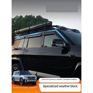レインシールド特殊車ヒョウ8窓雨量計用,<span class=keywords><strong>Byd</strong></span> Leopard 8 <span class=keywords><strong>2025</strong></span>レインギア改造アクセサリー