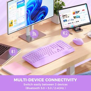 Meetion DirectorA Conjunto Combinado de ratón y con teclado numérico de doble modelo ergonómico y ratón para i pad - Product Image 2