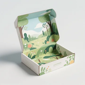 定制标志折叠平板纸板箱小运输包装邮件邮筒肥皂化妆品包装盒运输 - Product Image 6