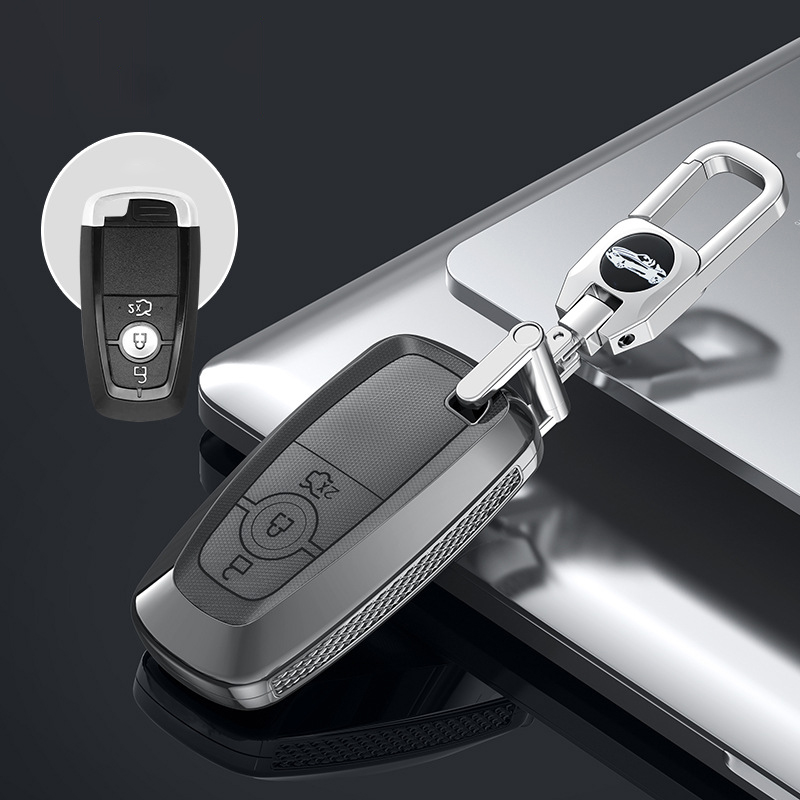 3 Button Black+Key Ring