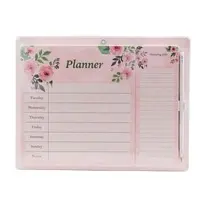 Diary Weekly Planner Monthly Notebook Magnetic Shopping List Board Notepad