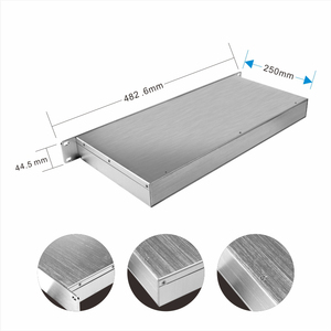 Nhà máy tùy chỉnh thiết kế công nghiệp hộp vỏ chế tạo đầy đủ nhôm chải 19 "1U Rackmount khung máy chủ bao vây - Product Image 4