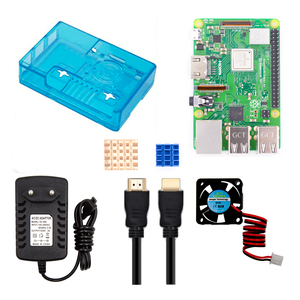 Robotraspberry ahududu Pi 3 Model B + başlangıç kiti geliştirme kiti ile ABS durumda